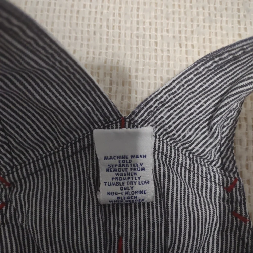 Vintage Gymboree Whale Pinstripe‎ Overalls Casual Nautical 3/6 Months